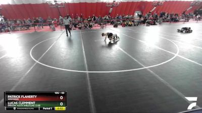 63 lbs Cons. Round 2 - Patrick Flaherty, Wisconsin vs Lucas Clemment, Oregon Youth Wrestling Club