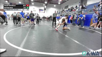 76 lbs Rr Rnd 3 - Kalen Rochelle, Murray County Takedown Club vs Dayton Rice, Little Axe Takedown Club