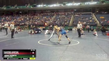 2A 113 lbs Champ. Round 1 - Sumter Horton, Rutherfordton-Spindale vs AIDEN MORETZ, West Davidson