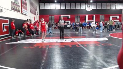 132 lbs Round 4 (12 Team) - Braelyn Arredondo, Homedale vs Joel Knapp, Gooding High School