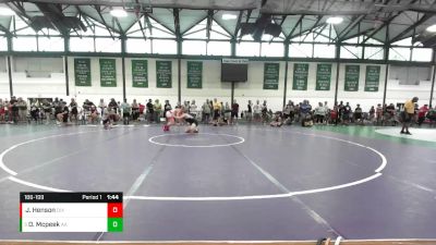 186-199 lbs Champ. Round 1 - Oliver Mcpeek, Alber Athletics vs Jeremy Henson, PSF Wrestling Academy