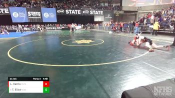 3A 145 lbs Champ. Round 2 - Tommy Elliot, North Central vs Lake Harris, Yelm