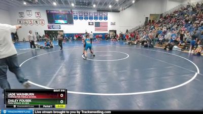 119-127 lbs Semifinal - Jade Washburn, Torrington Middle School vs Zailey Fousek, Twin Spruce Jr High