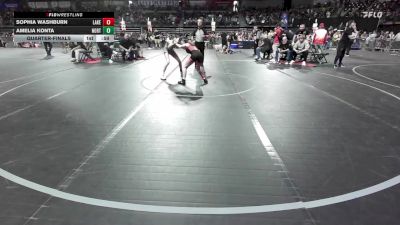 91 lbs Quarterfinal - Sophia Washburn, Lakeland vs Amelia Konta, North Hunterdon