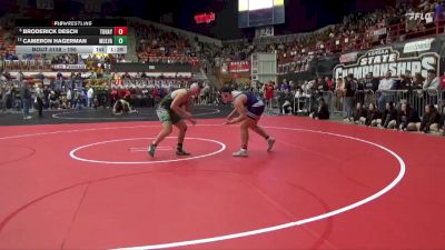 190 lbs Quarterfinal - Broderick Desch, Topeka-Hayden Hs vs Cameron Hagerman, Mulvane