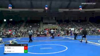 95 lbs Consolation - Camden Webb, Team Tulsa vs Robert Jones, Poway Elite