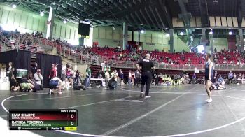 150 lbs Cons. Round 2 - Raynea Pokorny, Central Valley Youth Wrestling vs Livia Sharpe, Wahoo Wrestling Club