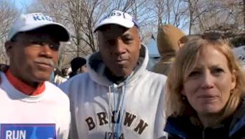 Mary with Bill Perkins and Rober Jackson after the Run for Haiti