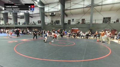 Junior Boys FS - 190 lbs Cons. Round 4 - Simon Jarrell, WA vs Ezekiel Tackett, CA