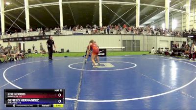 102 lbs Round 3 (6 Team) - Zoe Roddis, Minnesota vs Genesis Hernandez, Arkansas