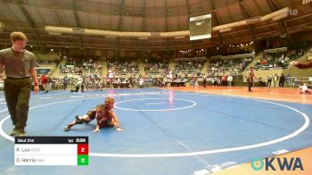 46 lbs Round Of 32 - Rayce Luu, Pocola Youth Wrestling vs Dylan Harris, HURRICANE WRESTLING ACADEMY