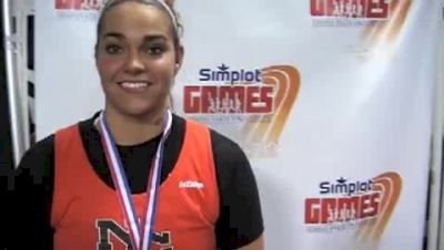 Baile Gibson shot put champ 45-5.75 2010 Simplot Games