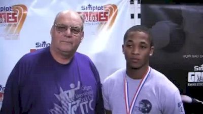 Coach of Akeem Hayes after 60 final 2010 Simplot Games