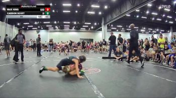 64 lbs Round 3 (8 Team) - Max King, GA United Blue vs Carson Scott, Level Up Wrestling
