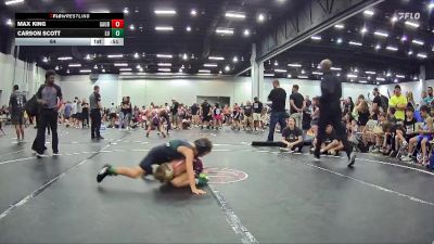 64 lbs Round 3 (8 Team) - Max King, GA United Blue vs Carson Scott, Level Up Wrestling