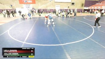 145 lbs Cons. Round 2 - Holland Wieber, Team Idaho Wrestling Club vs Jayla Johnson, Wichita Wrestling Club