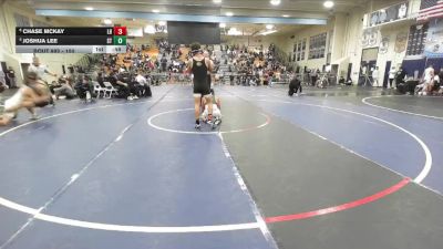 150 lbs 7th Place Match - Chase McKay, Laguna Hills vs Joshua Lee, South Torrance