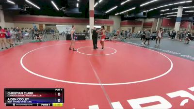 215 lbs Semifinal - Christian Clark, Cowboy/Cowgirl Wrestling Club vs Aiden Cooley, Best Trained Wrestling
