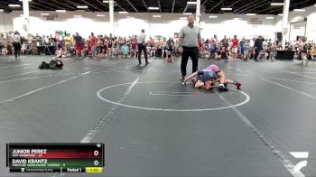 76 lbs Round 1 (8 Team) - Junior Perez, Mat Warriors vs David Krantz, Prestige Worldwide Throws