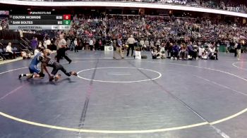 2A 106 lbs Quarterfinal - Sam Boltes, Washington High School vs Colton McBride, McMichael