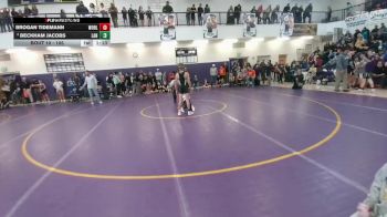 105 lbs Champ. Round 1 - Brogan Tidemann, Worland Middle School vs Beckham Jacobs, Lander Middle School