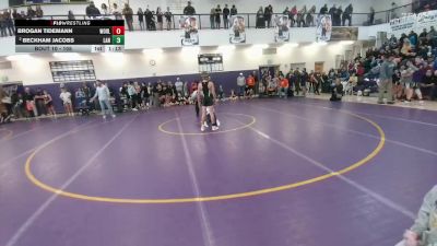105 lbs Champ. Round 1 - Brogan Tidemann, Worland Middle School vs Beckham Jacobs, Lander Middle School