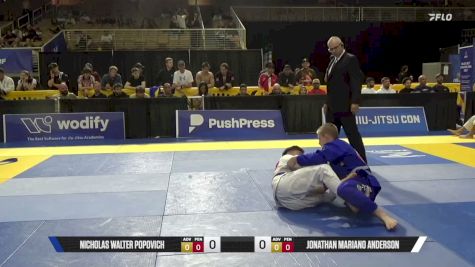 Jonathan Mariano Anderson vs Nicholas Walter Popovich 2026 Pan Jiu Jitsu IBJJF Championship