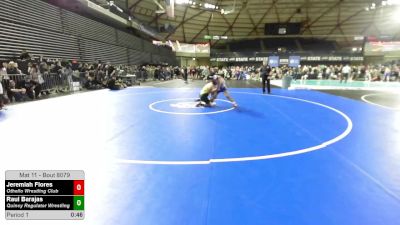 70 lbs Cons. Sub-semis - Jeremiah Flores, Othello Wrestling Club vs Raul Barajas, Quincy Regulator Wrestling