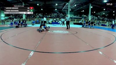 106 lbs Quarterfinal - Aiden Mathews, Lowry vs Archie Mendez, Fernley