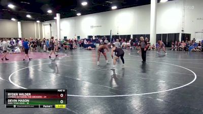 190 lbs Round 1 (8 Team) - Ryder Wilder, Camden Outsiders The Greasers vs Devin Mason, Ohio Titan Gold