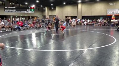 65 lbs Round 1 (6 Team) - Dixie Beasley, Blackman WC vs Kaleb Leitch, Indiana Outlaws