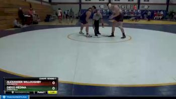 285 lbs Champ. Round 1 - Diego Medina, Springfield vs Alexander Willoughby, Willamette