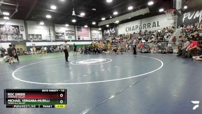 113 lbs 3rd Place Match - Roc Greer, Murrieta Valley vs Michael Vergara-Murillo, Temecula Valley