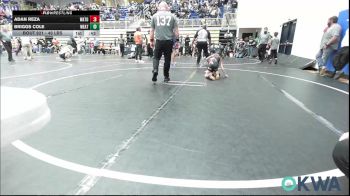 49 lbs Consi Of 8 #1 - Adan Reza, Watonga Youth Wrestling vs Briggs Cole, Weatherford Youth Wrestling