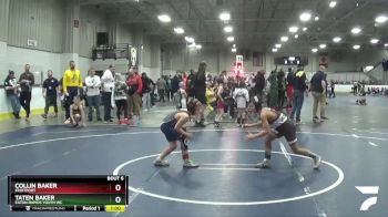 77 lbs Semifinal - Taten Baker, Eaton Rapids Youth WC vs Collin Baker, Fruitport