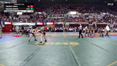 G - 155 lbs Quarterfinal - Bridget Smith, Flathead (Kalispell) Girls vs Brooke Werth, Shepherd Girls