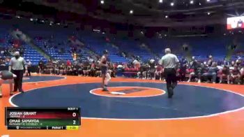132 lbs Quarterfinals (8 Team) - Omar Samayoa, Elmhurst (IC Catholic) vs Josiah Grant, Tremont