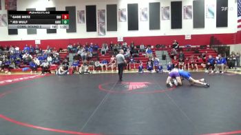 138 lbs Cons. Round 2 - Gabe Metz, Dike-New Hartford vs Jed Wulf, OABCIG