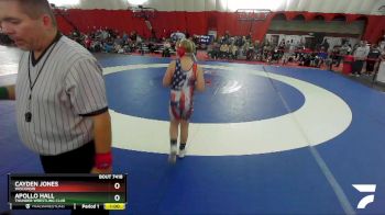 110-116 lbs Round 1 - Cayden Jones, Wisconsin vs Apollo Hall, Thunder Wrestling Club