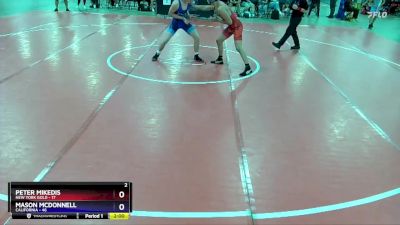 165 lbs Quarterfinals (8 Team) - Peter Mikedis, New York Gold vs Mason McDonnell, California