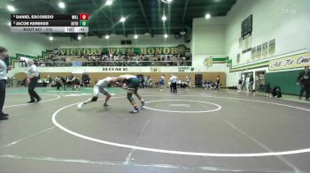 215 lbs Cons. Round 5 - Jacob Kerekes, South Torrance vs Daniel Escobedo, Millikan