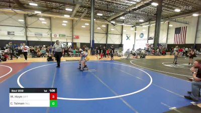 88 lbs Quarterfinal - Michael Hoye, Cottage Grove WC vs Connor Tolman, Fallon Outlaws WC