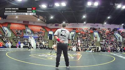 106 lbs Semifinals (8 Team) - Jaxton Kimling, Hudson vs Colton Cady, Decatur