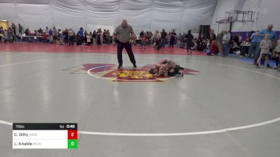 75 lbs Semifinal - Carson Ditty, Harrisburg vs Lincoln Knable, McVeytown