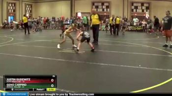 75 lbs Quarterfinals (8 Team) - Justin Gudewitz, Elite Wrestling vs Geno Carpino, Revival Yellow