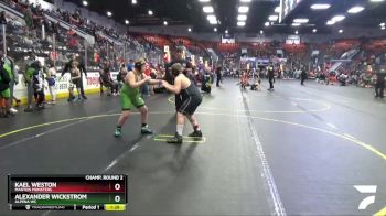 130 lbs Champ. Round 2 - Alexander Wickstrom, Alpena WC vs Kael Weston, Manton Monsters