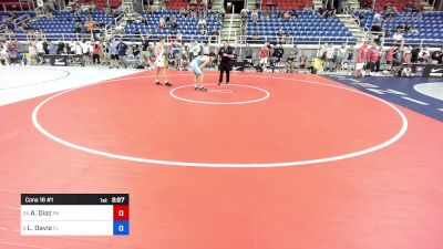 113 lbs Cons 16 #1 - Alexander Diaz, PA vs Liam Davis, FL