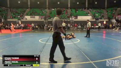6A 113 lbs Semifinal - Ethan Thorne, Hartselle vs Pedro Miguel, Fort Payne