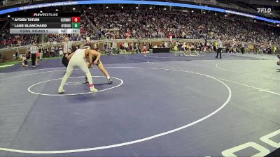 D2-157 lbs Cons. Round 2 - Ayden Tatum, St Mary Preparatory HS (Orchard Lake) vs Lane Blanchard, Otsego HS