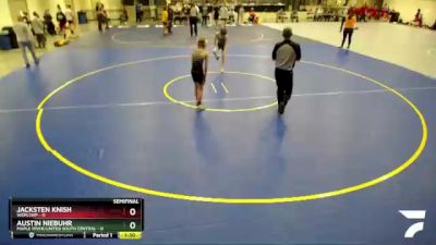 85 lbs Semis (4 Team) - Jacksten Knish, WEM/JWP vs Austin Niebuhr, Maple River/United South Central